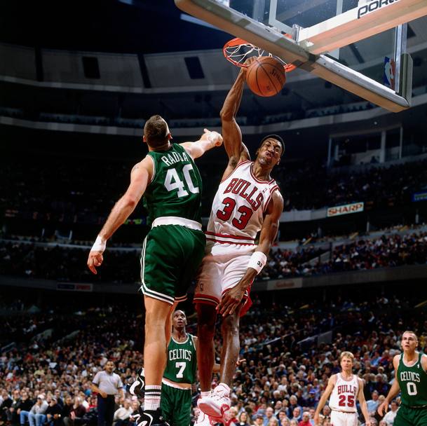 Nel 1995, privo di Michael Jordan, passato temporaneamente al baseball (Nba/Getty Images)